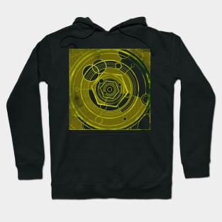 Weathered Clockwork - Yellow (Gallifreyan inspired) Hoodie